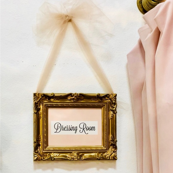 VINTAGE Shabby Chic Bows Gold Oval Wooden Empty Frame 11” x 13” Opening 9.5 x 7 - Picture 16 of 16